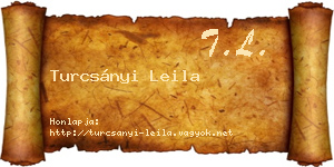 Turcsányi Leila névjegykártya